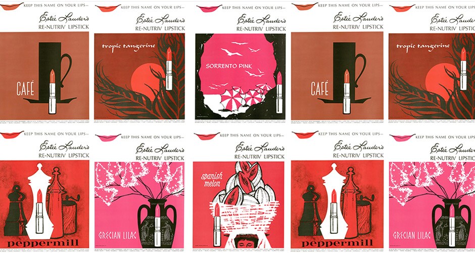 старый каталог помад Estee Lauder